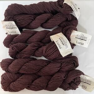 Cascade Yarns Luna Peru 100% Peruvian Cotton - 6 skeins Lot Bundle Brown 705